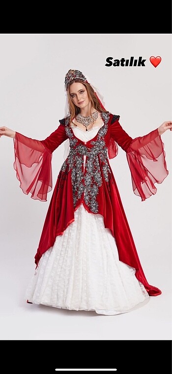 Kırmızı bindallı kaftan
