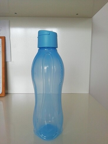  Beden mavi Renk Tupperware su şişesi 
