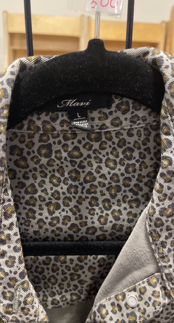 Düğmeli Leopar Desenli Kadın Tulum - Görsel 2