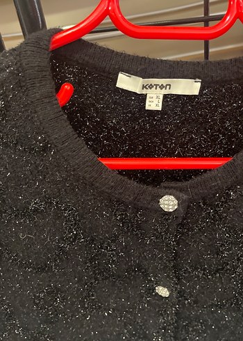 Siyah Triko Kadın Hırka Uzun Kollu - Görsel 2