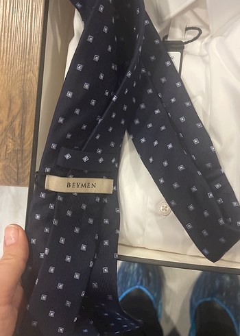 Erkek Klasik Noktalı Kravat - Görsel 5