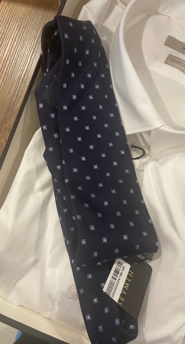 Erkek Klasik Noktalı Kravat - Görsel 4