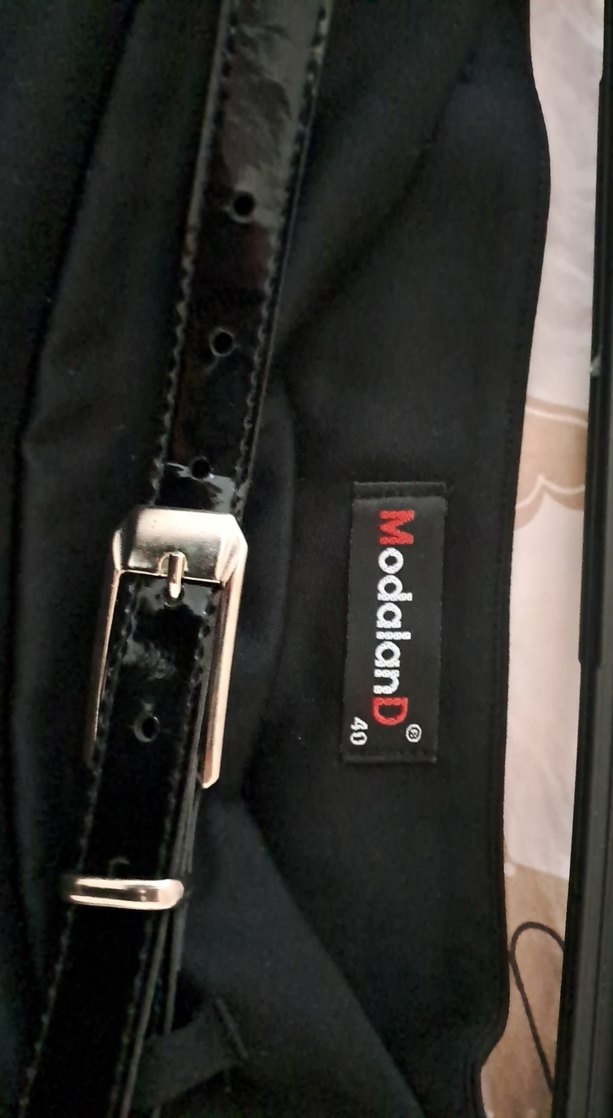 Siyah Midi Kemerli etek - Görsel 2