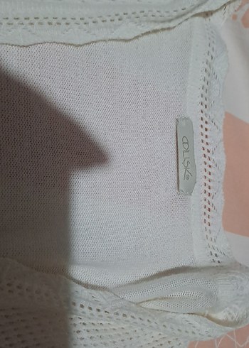 Beyaz Kadın Hırka V Yaka (kırık beyaz) - Görsel 2