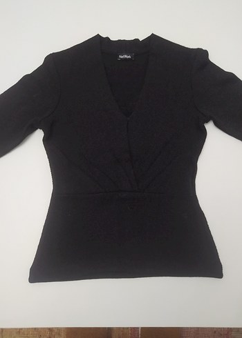 networkSiyah V Yakalı Kadın Bluz - Görsel 10