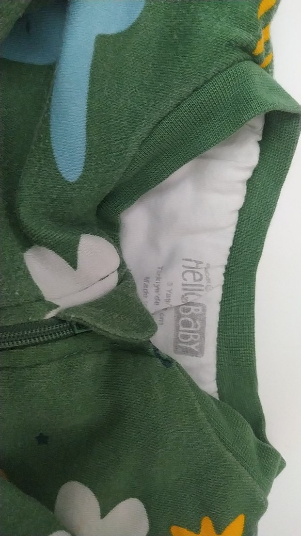 Renkli Baskılı Uzun Kollu Bebek Tulum - Görsel 3