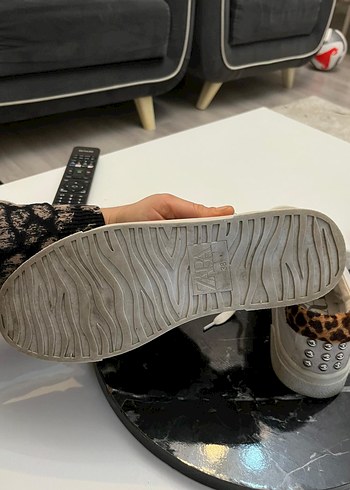 Leopar Desenli Beyaz  Spor Ayakkabızara marka.38numara - Görsel 6