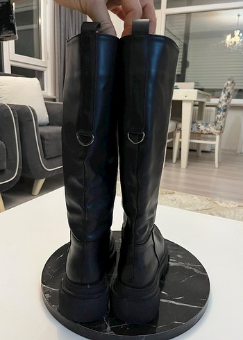 siyah dizalti çok yeni çizme bot - Görsel 2