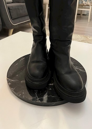 siyah dizalti çok yeni çizme bot - Görsel 3
