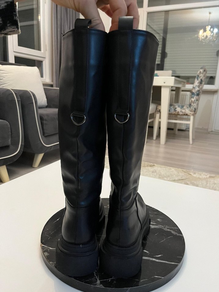 siyah dizalti çok  yeni çizme bot - Görsel 2