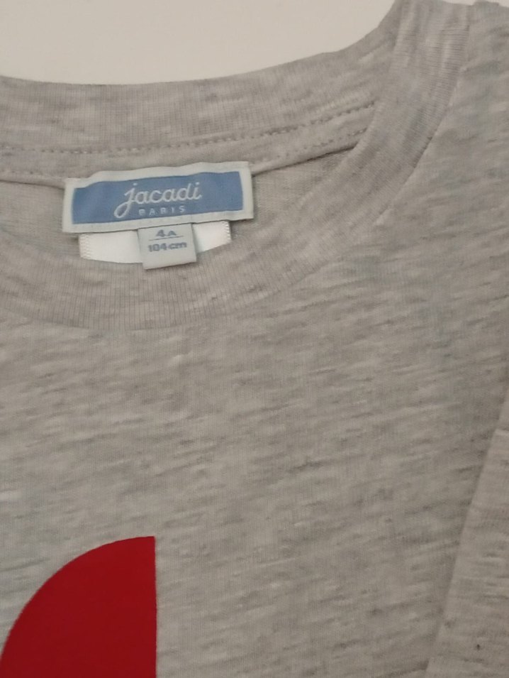 jacadi marka Gri Erkek Çocuk Baskılı Tişört - Görsel 3