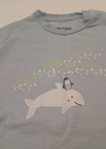 Kız Çocuk Gri Baskılı Uzun Kollu Sweatshirt - Görsel 2