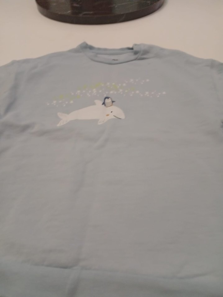 Kız Çocuk Gri Baskılı Uzun Kollu Sweatshirt - Görsel 5