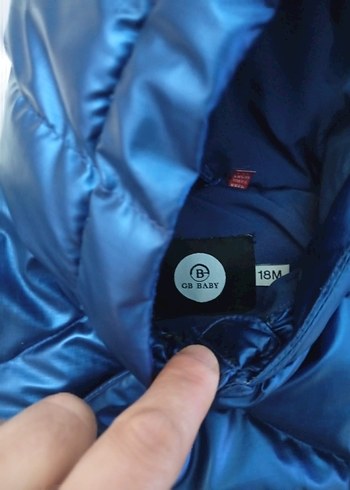 BG storeDüğmeli Kapüşonlu Erkek Çocuk Lacivert Mont - Görsel 6