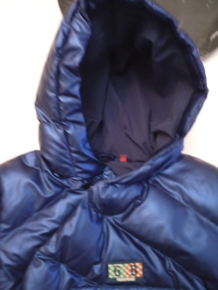 BG  storeDüğmeli Kapüşonlu Erkek Çocuk Lacivert Mont - Görsel 4