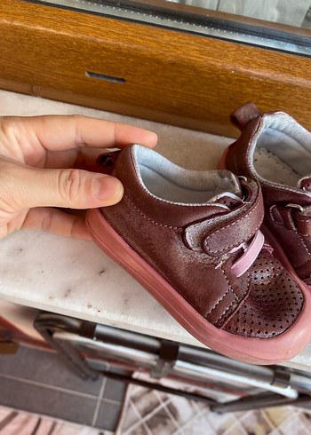 20 Beden Kız Bebek Pembe İlk Adım Ayakkabısı