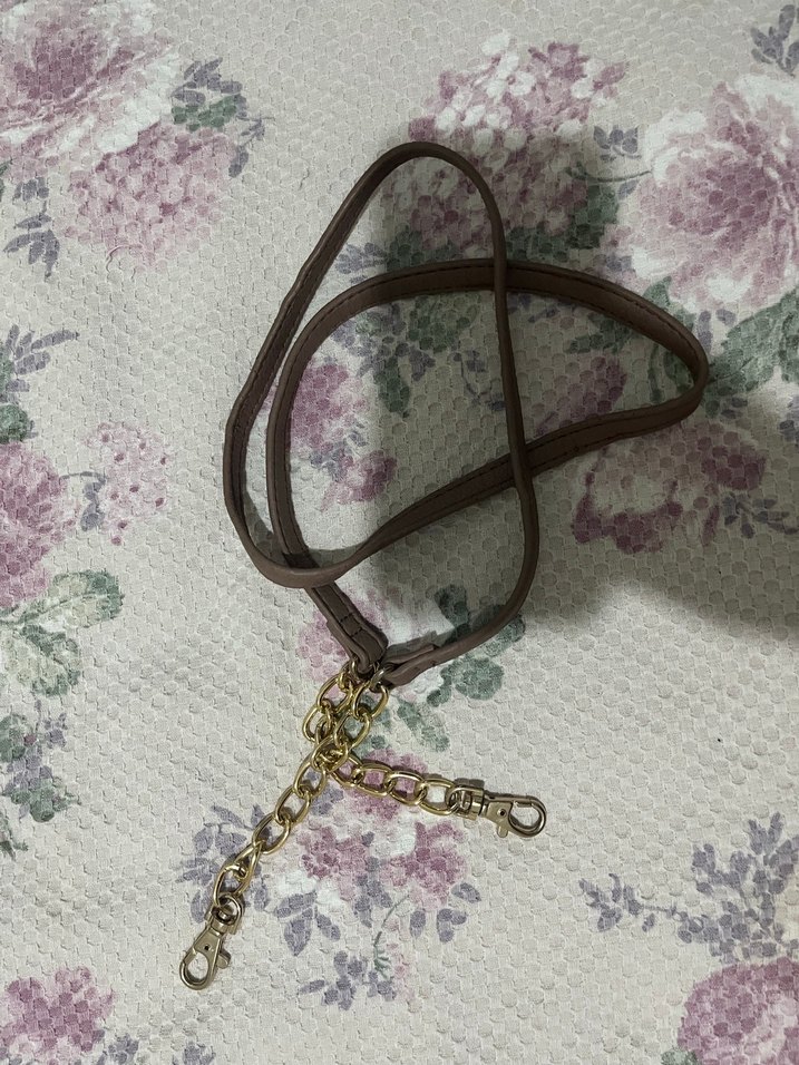 Bej  Desenli Zincir Detaylı Kadın çanta  Zinciri - Görsel 2