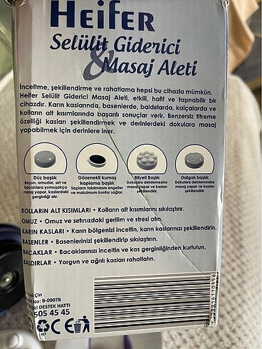  Beden Heifer selülit giderici masaj aleti