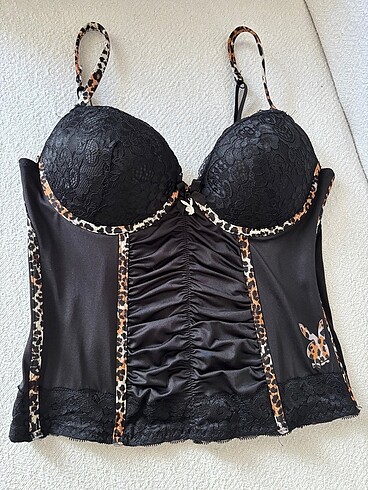 Playboy leoparlı büstiyer