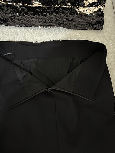 Payetli şık gece düğün etek bluz - Görsel 6