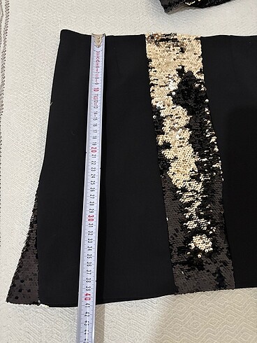 Payetli şık gece düğün etek bluz - Görsel 11