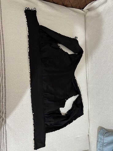 Payetli şık gece düğün etek bluz - Görsel 7