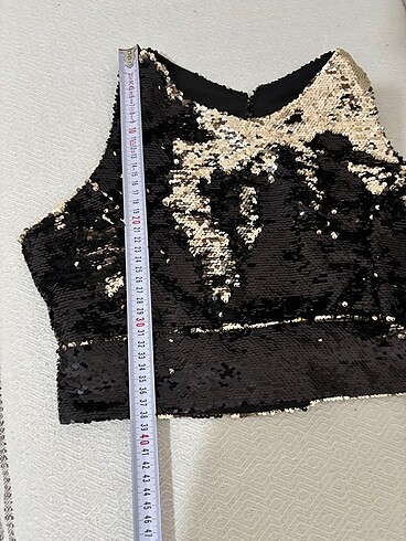 Payetli şık gece düğün etek bluz - Görsel 9