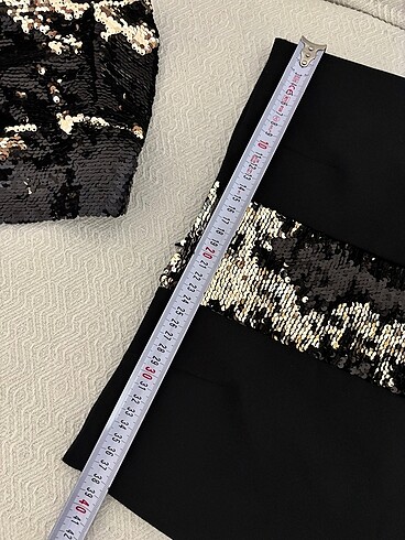 Payetli şık gece düğün etek bluz - Görsel 10