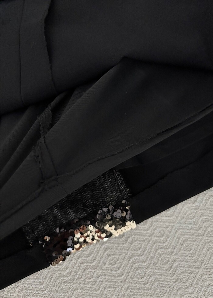 Payetli şık gece düğün etek bluz - Görsel 5