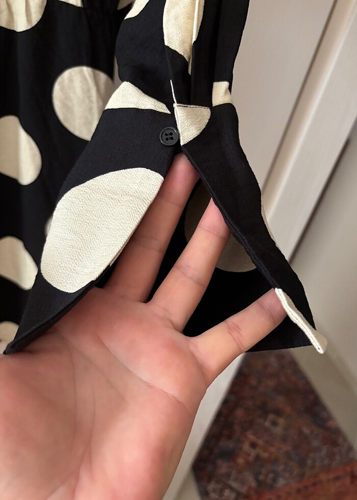 H&m yazlık puantiyeli elbise - Görsel 4