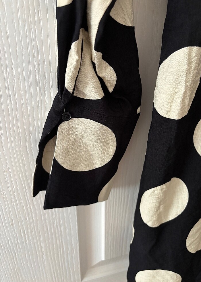 H&m yazlık puantiyeli elbise - Görsel 5