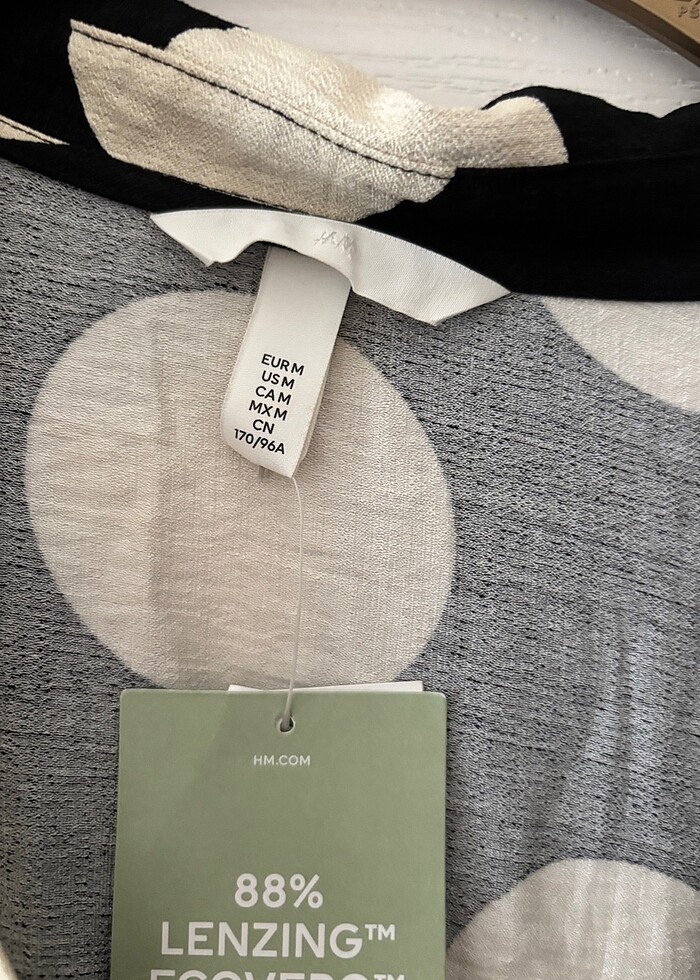 H&m yazlık puantiyeli elbise - Görsel 2