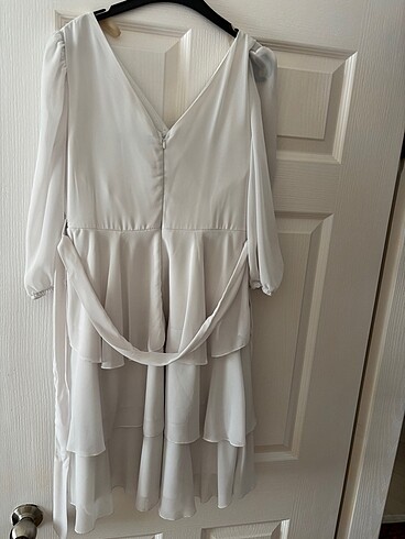 Abiye fırfırlı elbise - Görsel 5