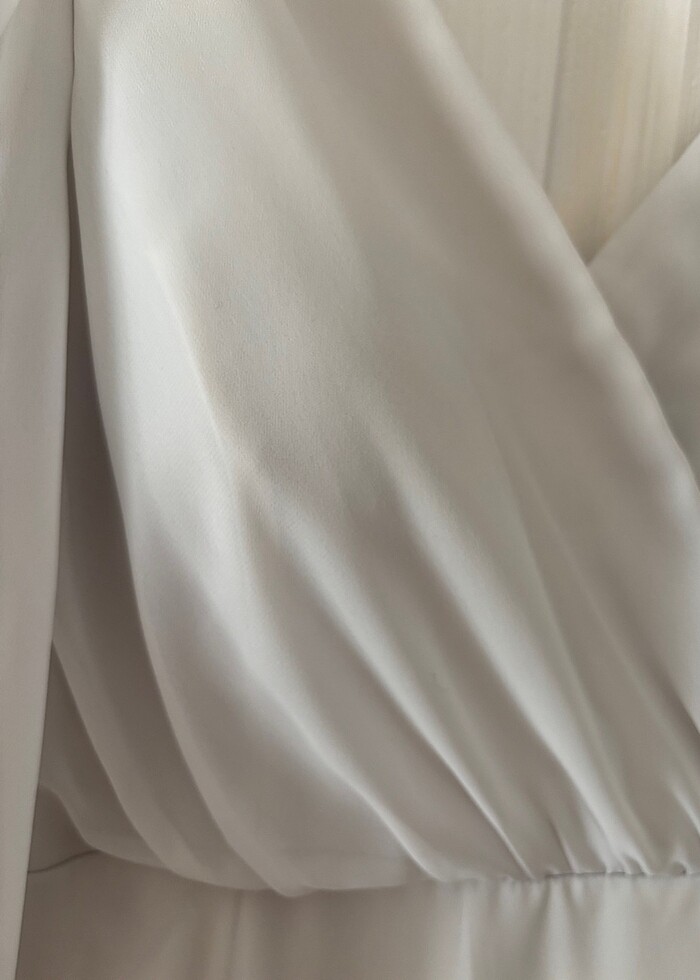 Abiye fırfırlı elbise - Görsel 2