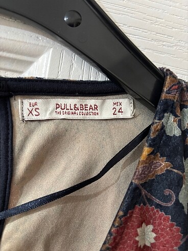xs Beden Pull&bear kadife elbise