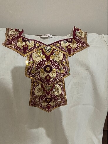 m Beden Pul işlemeli pamuk tunik