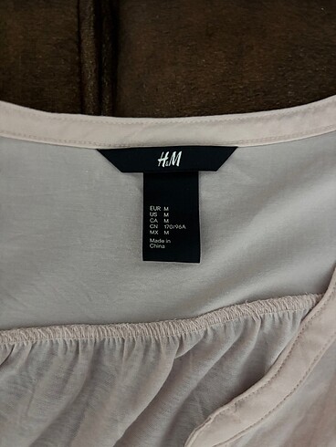 m Beden ten rengi Renk H&m bluz M-L beden