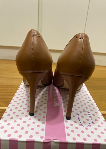 38 Beden camel Renk Stiletto Kadın Topuklu Ayakkabı