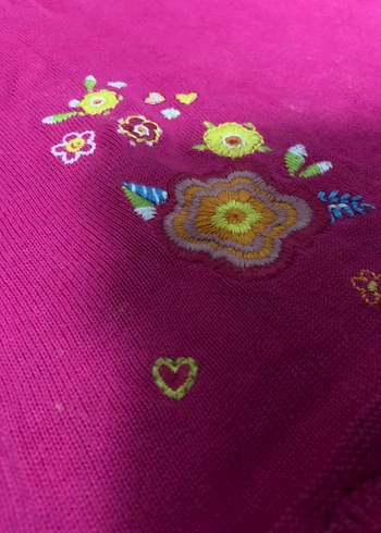 Renkli Nakışlı Pembe çocuk elbise - Görsel 2