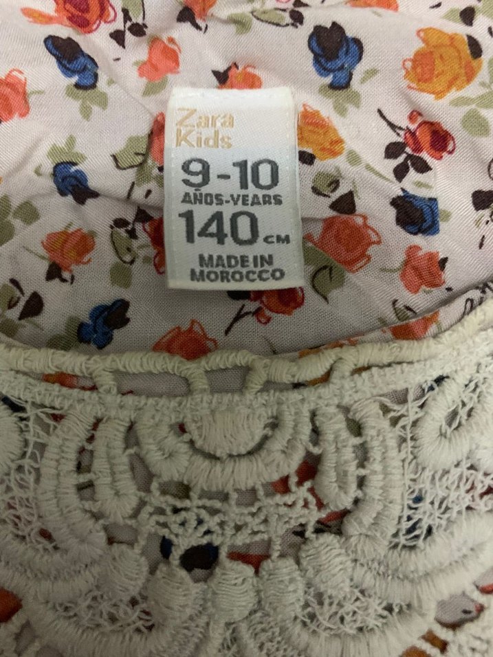 Dantel Yakalı Çok Renkli Bohem Midi Elbise - Görsel 5