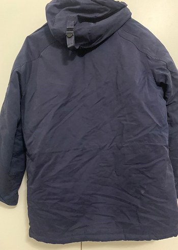 Lacivert Kapüşonlu Erkek Mont - Görsel 3