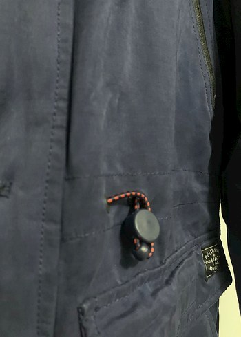 Lacivert Kapüşonlu Erkek Mont - Görsel 7