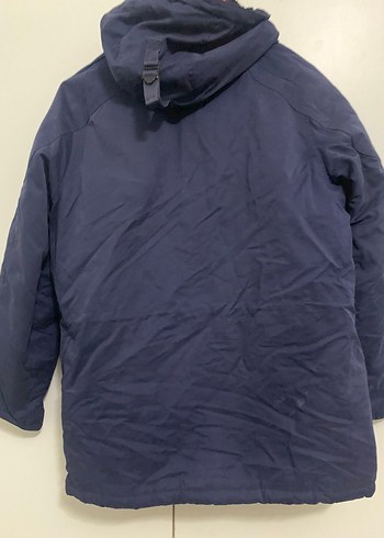 Lacivert Kapüşonlu Erkek Mont - Görsel 2