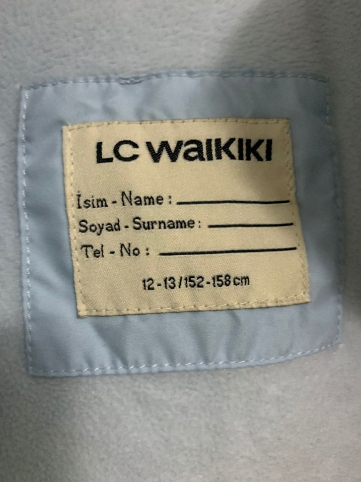 Açık Mavi Kapüşonlu Kız Çocuk Montu - Görsel 3