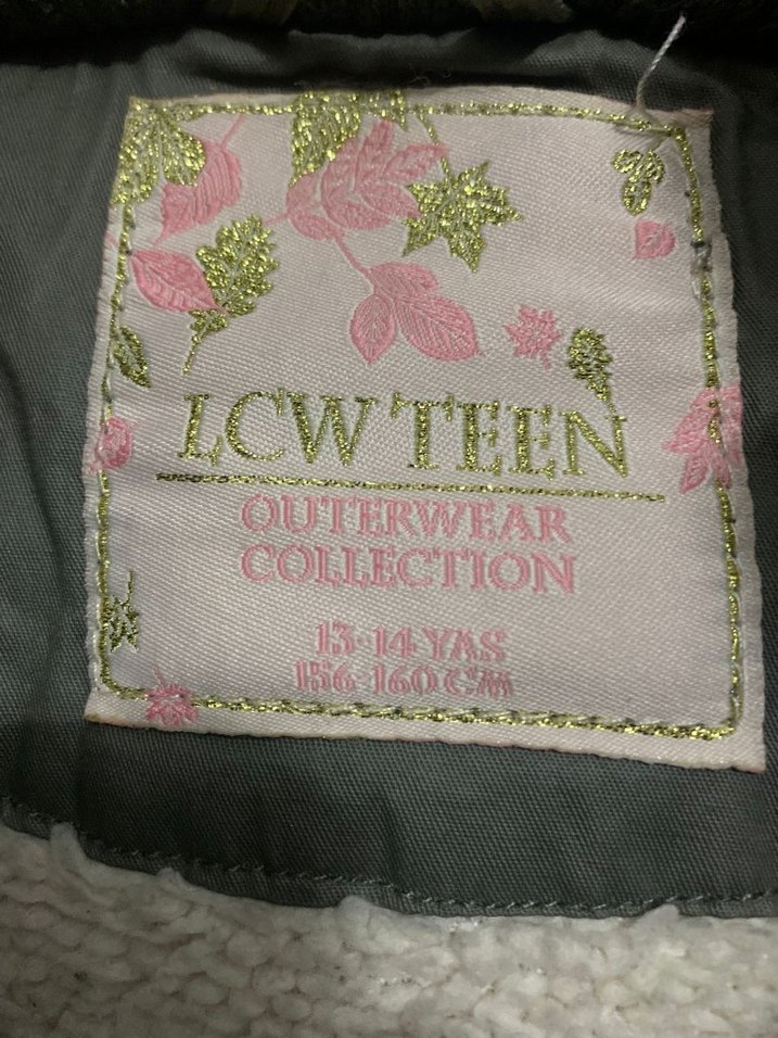 Çocuk Haki Midi Boy Düğmeli Ceket - Görsel 5