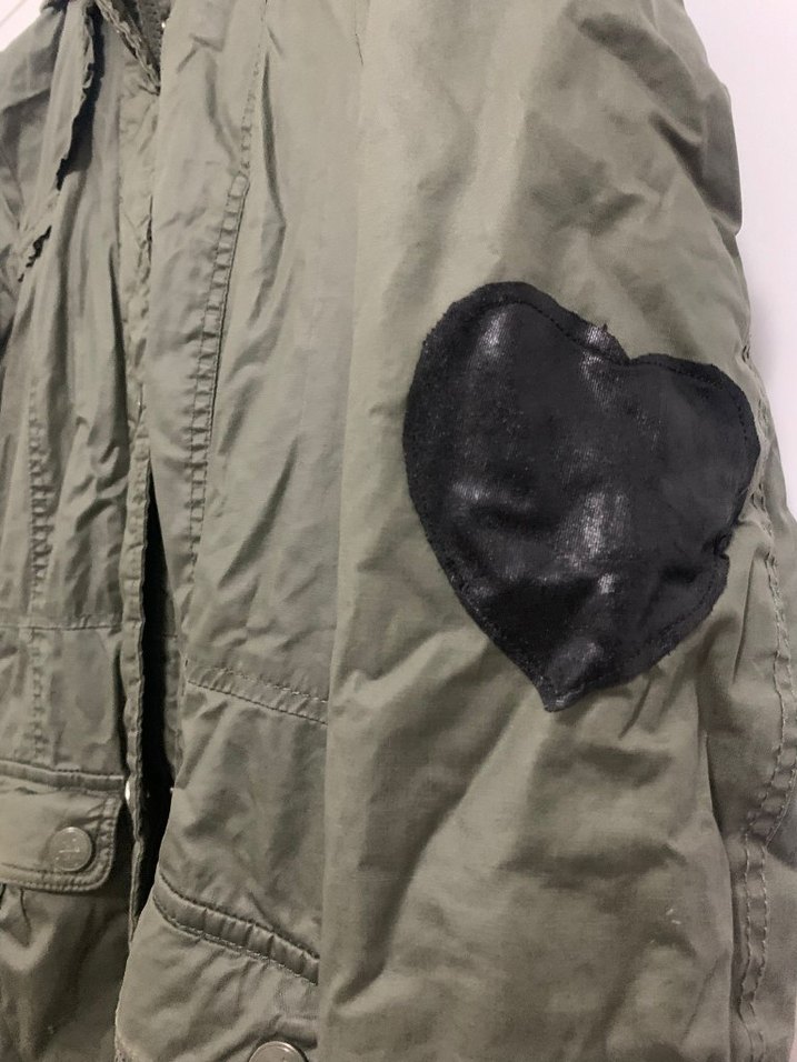 Çocuk Haki Midi Boy Düğmeli Ceket - Görsel 4