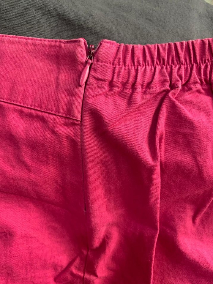 Pembe Kız Çocuk Keten Etek - Görsel 3