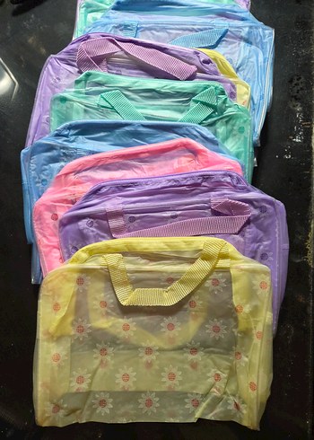 Beden Pastel Renkli makyaj & organizer Çantası