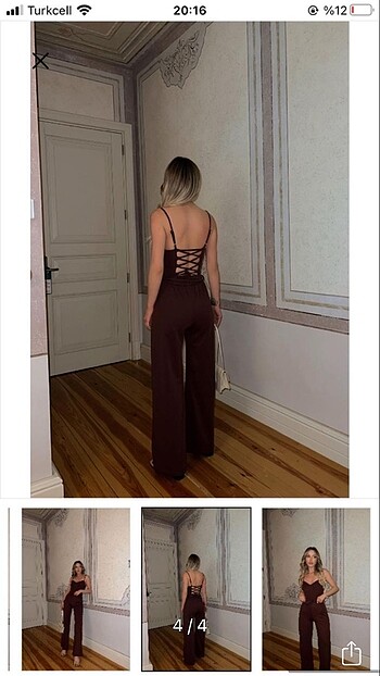 l Beden kahverengi Renk Eyyo butik tulum