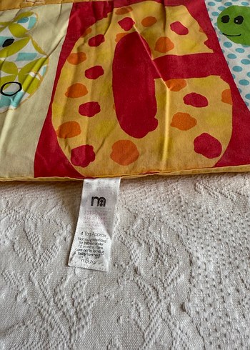 Beden Mothercare Bebek Çocuk pike battaniye renkli hayvanlar harfler